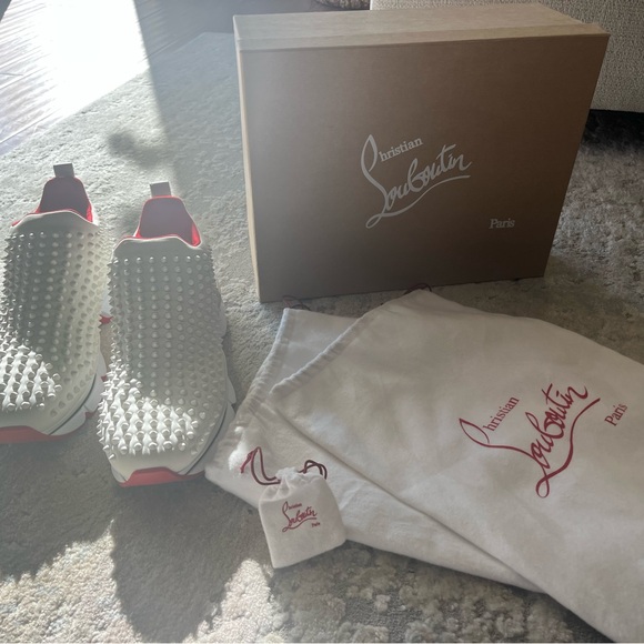 Christian Louboutin Spike Sock Flat Neoprene 45.5 - Picture 8 of 13